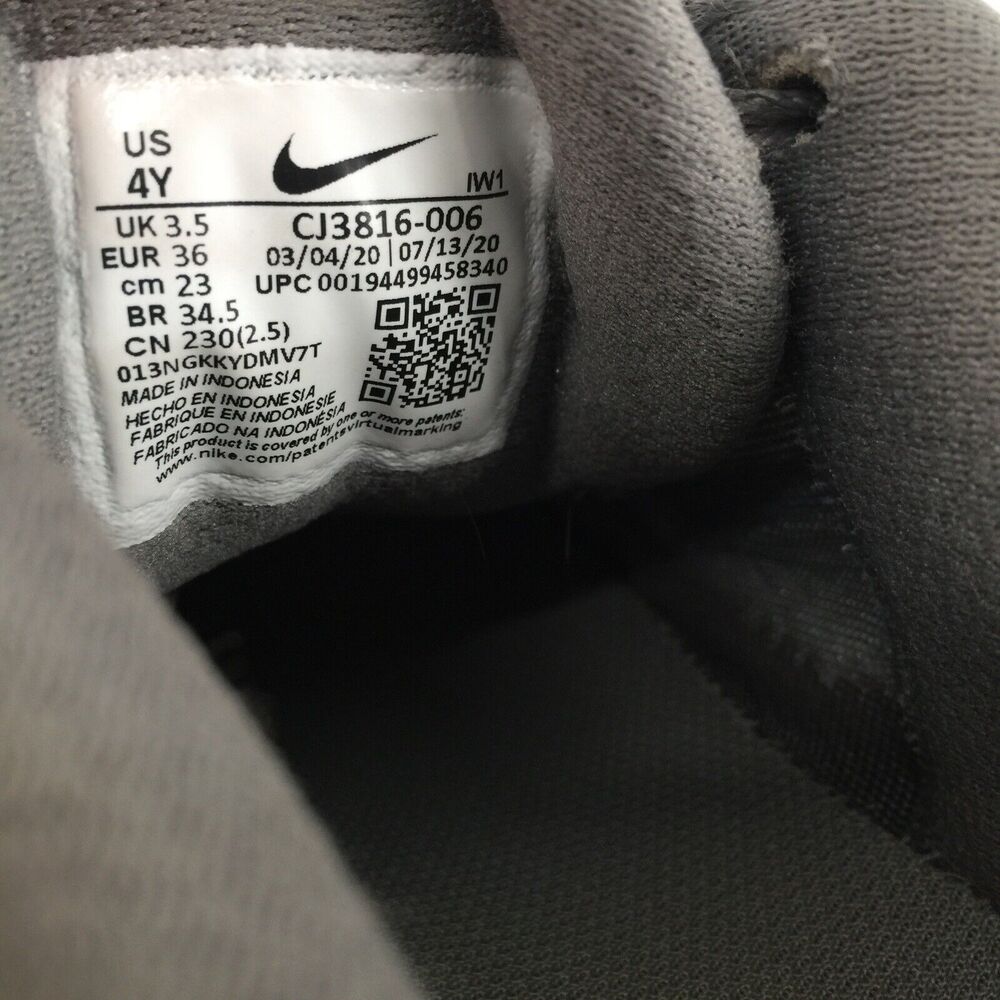 Nike WearAllDay Low Top Sneakers Size 4Y Youth Big Kid Gray Pink Athletic Shoes - Picture 7 of 8